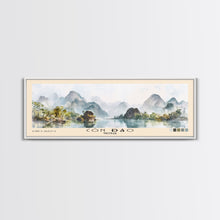 Cargar imagen en el visor de la galería, Côn Đảo, Vietnam Watercolor Beach Print, Vacation Gift, Vietnam Wall Art, Framed Canvas Print, Framed Beach Painting