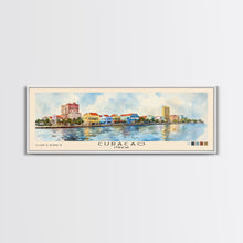 Load image into Gallery viewer, Curacao, Curacao Watercolor Beach Print, Vacation Gift, Curacao Wall Art, Beach Painting, Beach Decor, Beach Painting