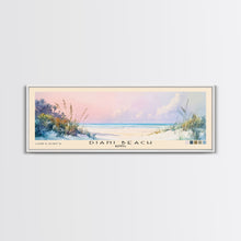 Load image into Gallery viewer, Diani Beach, Kenya Watercolor Beach Print, Vacation Gift, Kenya Wall Art, Framed Canvas Print, Framed Beach Painting