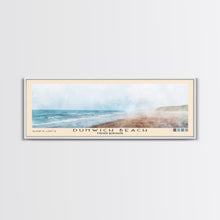 Load image into Gallery viewer, Dunwich Beach, United Kingdom Watercolor Beach Print, Vacation Gift, United Kingdom Wall Art, Framed Canvas Print, Framed Beach Painting