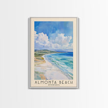 Load image into Gallery viewer, Almonta Beach, Australia Watercolor Beach Print, Vacation Gift, Australia Wall Art, Framed Canvas Print, Framed Beach Painting