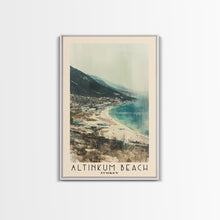 Load image into Gallery viewer, Altinkum Beach, Turkey Watercolor Beach Print, Vacation Gift, Turkey Wall Art, Beach Painting, Beach Decor, Beach Painting