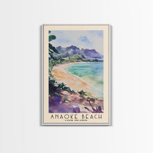 Load image into Gallery viewer, Anaoke Beach, Cook Islands Watercolor Beach Print, Vacation Gift, Cook Islands Wall Art, Beach Painting, Beach Decor, Beach Painting