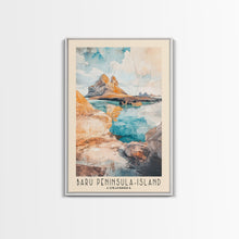 Load image into Gallery viewer, Barú Peninsula-Island, Colombia Watercolor Beach Print, Vacation Gift, Colombia Wall Art, Beach Painting, Beach Decor, Beach Painting