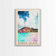 Load image into Gallery viewer, Bequia Island, Saint Vincent and the Grenadines Watercolor Beach Print, Vacation Gift, Saint Vincent and the Grenadines Wall Art, Beach Painting, Beach Decor, Beach Painting