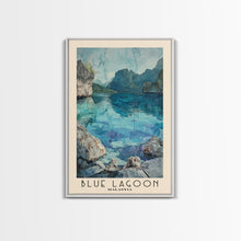 Load image into Gallery viewer, Blue Lagoon, Malasyia Watercolor Beach Print, Vacation Gift, Malasyia Wall Art, Beach Painting, Beach Decor, Beach Painting