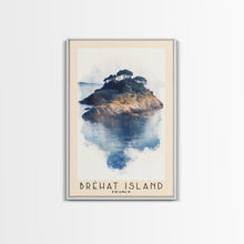 Load image into Gallery viewer, Bréhat Island, France Watercolor Beach Print, Vacation Gift, France Wall Art, Beach Painting, Beach Decor, Beach Painting