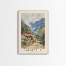 Carregar imagem no visualizador da galeria, Capurgana, Colombia Watercolor Beach Print, Vacation Gift, Colombia Wall Art, Framed Canvas Print, Framed Beach Painting