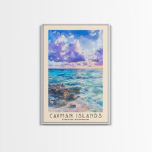 Load image into Gallery viewer, Cayman Islands, United Kingdom Watercolor Beach Print, Vacation Gift, United Kingdom Wall Art, Beach Painting, Beach Decor, Beach Painting