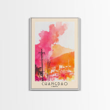 Load image into Gallery viewer, Changdao, China Watercolor Beach Print, Vacation Gift, China Wall Art, Beach Painting, Beach Decor, Beach Painting