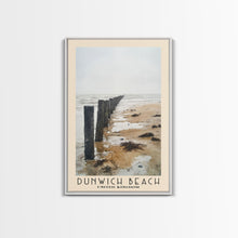 Load image into Gallery viewer, Dunwich Beach, United Kingdom Watercolor Beach Print, Vacation Gift, United Kingdom Wall Art, Framed Canvas Print, Framed Beach Painting