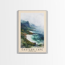 Load image into Gallery viewer, Eastern Cape, Coffee Bay Watercolor Print, Vacation Gift, Coffee Bay Wall Art, Beach Painting, Beach Decor, Large Wall Art, Wood Frame Art