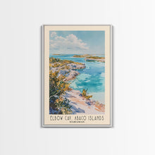 Load image into Gallery viewer, Elbow Cay, Abaco Islands, Bahamas Watercolor Beach Print, Vacation Gift, Bahamas Wall Art, Beach Painting, Beach Decor, Beach Painting