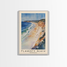Load image into Gallery viewer, Flaherty Beach, Australia Watercolor Print, Vacation Gift, Australia Wall Art, Beach Painting, Beach Decor, Large Wall Art, Wood Frame Art