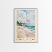 Load image into Gallery viewer, Folkestone Beach, Barbados Watercolor Beach Print, Vacation Gift, Barbados Wall Art, Beach Painting, Beach Decor, Beach Painting