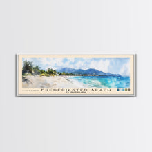Load image into Gallery viewer, Frederiksted Beach, US Virgin islands Watercolor Beach Print, Vacation Gift, US Virgin islands Wall Art, Beach Painting, Beach Decor, Beach Painting