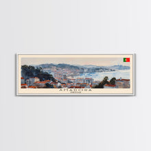 Load image into Gallery viewer, Amadora Portugal Travel Print Wall Art, Panoramic City Art, Travel Art, Wall Decor, Vacation Gift, Framed Canvas Print Or Metal Art