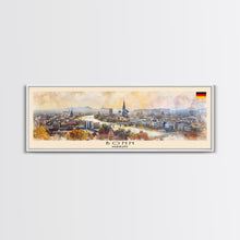 Load image into Gallery viewer, Bonn Germany Travel Print Wall Art, Panoramic City Art, Travel Art, Wall Decor, Vacation Gift, Framed Canvas Print Or Metal Art
