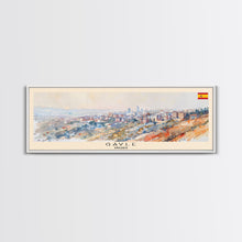 Load image into Gallery viewer, Gaziantep Turkey Wall Art, Panoramic Travel Poster, Panoramic Framed Canvas Print, City Wall Art, Wall Hanging Home Decor, Travel Art