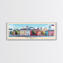 Load image into Gallery viewer, Barnaul Russia Wall Art, Panoramic Travel Poster, Panoramic Framed Canvas Print, City Wall Art, Wall Hanging Home Decor, Travel Art