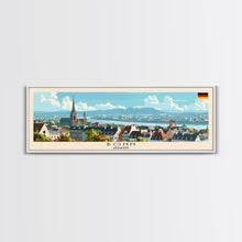 Load image into Gallery viewer, Bonn Germany Travel Print Wall Art, Panoramic City Art, Travel Art, Wall Decor, Vacation Gift, Framed Canvas Print Or Metal Art