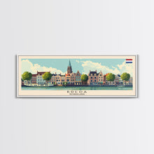 Load image into Gallery viewer, Bremen Germany Wall Art, Panoramic Travel Poster, Panoramic Framed Canvas Print, City Wall Art, Wall Hanging Home Decor, Travel Art