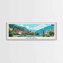 Cargar imagen en el visor de la galería, Cazin Bosnia Travel Art, City Art, Framed Canvas Print or Metal Wall Art, Europe Travel Poster, Panoramic Wall Art, Extra Wide Wall Art