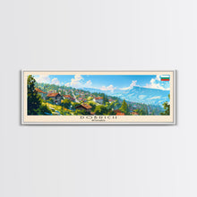 Load image into Gallery viewer, Dobrich Bulgaria Travel Art, City Art, Framed Canvas Print or Metal Wall Art, Europe Travel Poster, Panoramic Wall Art, Extra Wide Wall Art