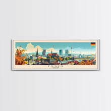 Load image into Gallery viewer, Essen Germany Travel Print Wall Art, Panoramic City Art, Travel Art, Wall Decor, Vacation Gift, Framed Canvas Print Or Metal Art