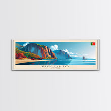 Load image into Gallery viewer, Rio Tinto Panoramic Travel Poster, Framed Canvas Print or Metal Wall Art, Travel Art, Home Decor, Panoramic Painting, Midcentury Art