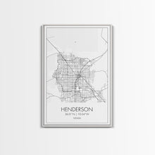 Load image into Gallery viewer, Henderson Street Map, Nevada Map, City Map Art, Minimalist Wall Art, Wall Art, Canvas Print, Gifts For Her, Travel Art, Man Cave Art,