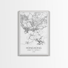 Load image into Gallery viewer, Hong Kong Street Map, China Map, Asia City Map Art, Minimalist Art, Wall Art, Canvas Print, Wanderlust Gift, Home Office Art, Travel Art