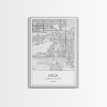 Load image into Gallery viewer, Mesa Street Map, Arizona Map, City Map Art, Modern Art, Wall Art, Canvas Print, Travel Wall Print, Bedroom Wall Art, Gift For Women