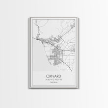 Load image into Gallery viewer, Oxnard Street Map, California Map, City Map Art, Minimalist Art, Wall Art, Canvas Print, Bedroom Print, Anniversary Gift, Travel Wall Print