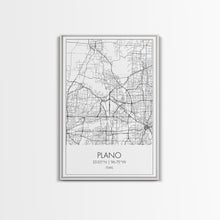 Load image into Gallery viewer, Plano Street Map, Texas Map, City Map Art, Minimalist Art, Wall Art, Canvas Print, Wall Art Prints, Travelling Gift, Living Room Décor