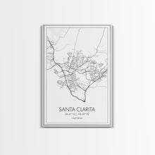 Load image into Gallery viewer, Santa Clarita Street Map, California Map, City Map Print, Minimalist Art, Wall Art, Canvas Print, Bedroom Wall Décor, Unique Travel Gifts