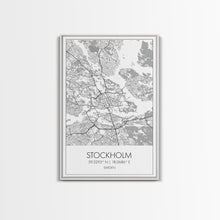 Load image into Gallery viewer, Stockholm Street Map, Sweden Map, Europe City Map Print, Modern Wall Art, Wall Art, Canvas Print, Dorm Room Décor, Wedding Gifts, Travel Art
