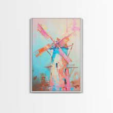 Carregar imagem no visualizador da galeria, Autumn Pastel Barn Scene with Soft Hues - Framed Canvas Print, Rustic Decor, Countryside Art for Living Room, Farmhouse Wall Art for Home