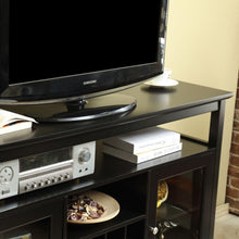 Carregar imagem no visualizador da galeria, 51" Wide Wood Cupboard Buffet Storage Cabinet with Wine Rack for 12-Bottles