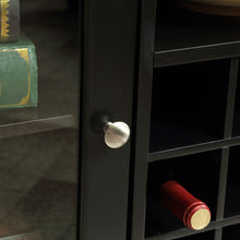 Carregar imagem no visualizador da galeria, 51" Wide Wood Cupboard Buffet Storage Cabinet with Wine Rack for 12-Bottles