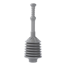 Load image into Gallery viewer, Bellows Accordion Toilet Plunger (Grey)