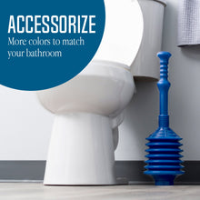 Load image into Gallery viewer, Bellows Accordion Toilet Plunger (Blue)