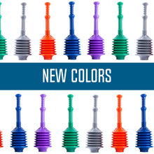 Load image into Gallery viewer, Bellows Accordion Toilet Plunger (Blue)