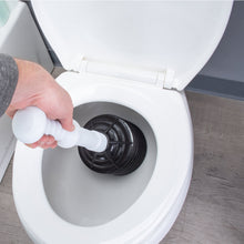 Load image into Gallery viewer, Bellows Accordion Toilet Plunger (Black and White)