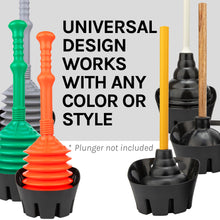 Load image into Gallery viewer, Antimicrobial Universal Drip Tray for Toilet Plunger (Black)