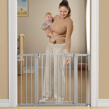 Carregar imagem no visualizador da galeria, BabyBond Dog Gate for The House 27-43", BabyBond Baby Gate for Stairs, Extra Wide Baby Gates for Doorway, Auto Close Safety Pet Gate, with Extenders a