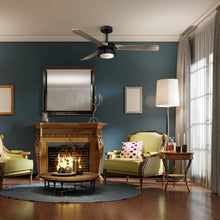 Carregar imagem no visualizador da galeria, 52" Aerofanture Industrial DC Motor Downrod Mount Reversible Ceiling Fan with Lighting and Remote Control