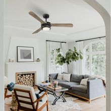 Carregar imagem no visualizador da galeria, 52" Aerofanture Industrial DC Motor Downrod Mount Reversible Ceiling Fan with Lighting and Remote Control