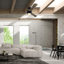 Carregar imagem no visualizador da galeria, 52" Aerofanture Industrial DC Motor Downrod Mount Reversible Ceiling Fan with Lighting and Remote Control