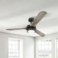 Carregar imagem no visualizador da galeria, 52" Aerofanture Industrial DC Motor Downrod Mount Reversible Ceiling Fan with Lighting and Remote Control